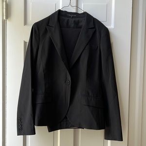 Theory black two piece suit